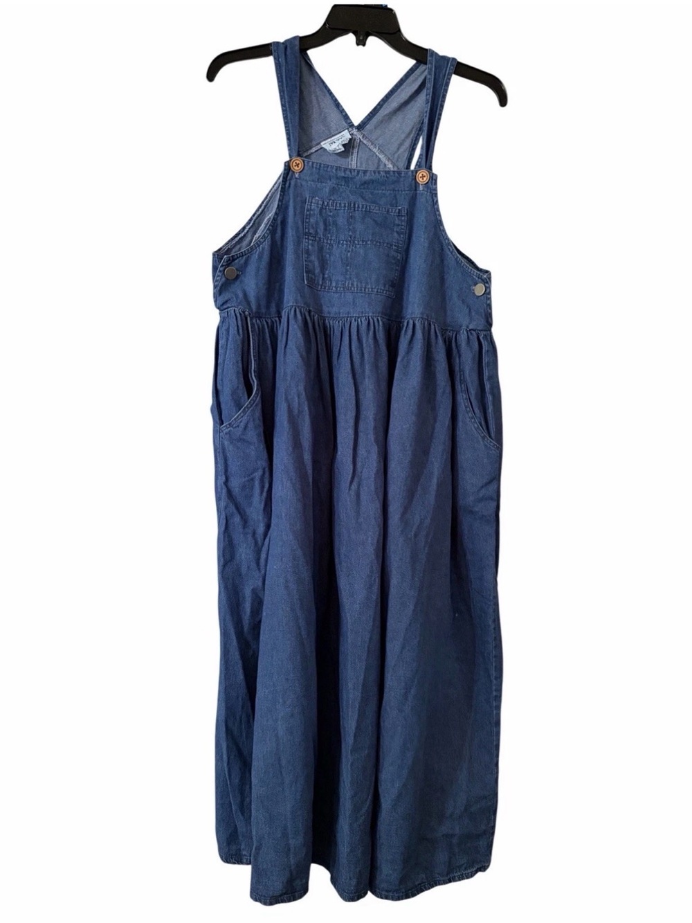 MW Size Small Vintage Style Denim Pinafore Jumper Dress